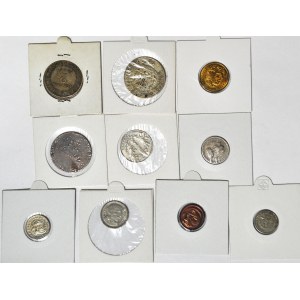Egzotyka, zestaw 10 szt. monet 1925-1975