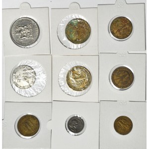 Afryka, zestaw 9 szt. monet 1950-1980