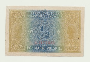 1/2 marki polskiej 1916 jenerał, seria A
