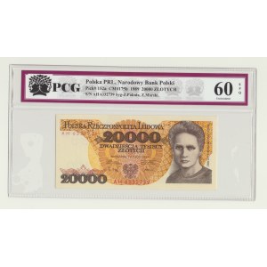 20.000 złotych 1989, ser. AH, rzadka