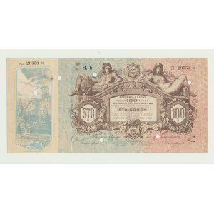Lvov, Příkaz k úhradě za 100 korun 1915, ser. H.h