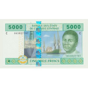 Central African States, 5000 Francs 2002
