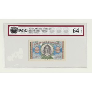 Španělsko, 2 pesety 1938