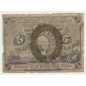 Stany Zjednoczone Ameryki (USA), Fractional Currency, 5 centów 1863