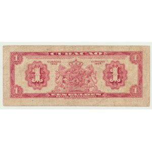 Curacao, 1 Guilder, 1942, American Bank Note Company