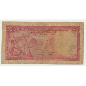 Kongo Belgijskie, Rwanda - Burundi, 50 franków 1957