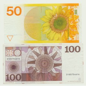 Holandsko, 100 guldenov 1970 a 50 guldenov 1982