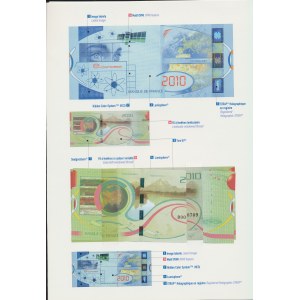 Francja, Banque de France folder z banknotem koncepcyjnym