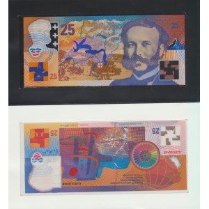 Australia, dwa polimerowe banknoty koncepcyjne GUARDIAN, 25