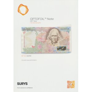 Francja, SURYS Banknotes - przykład bardzo efektownych zabezpieczeń optycznych