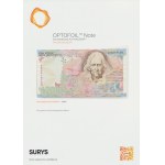 Francja, SURYS Banknotes - przykład bardzo efektownych zabezpieczeń optycznych
