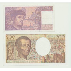 Francie, 200 franků Montesquieu 1992, 20 franků 1993
