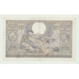 Belgia, 100 franków = 20 belgas 1941
