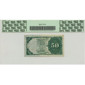 USA, 50 centów 1863 Dexter, czwarta emisja, Fractional Currency, ładne