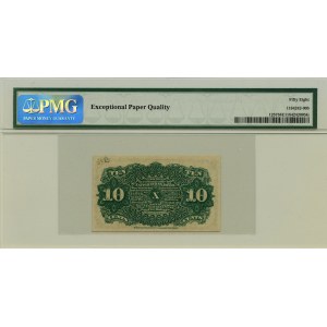 USA, 10 centów 1863, czwarta emisja, Fractional Currency, ładne