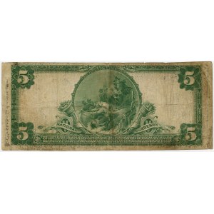 USA, 5 dolarów 1902, CH 194, First National Bank of Bennington, Vermont