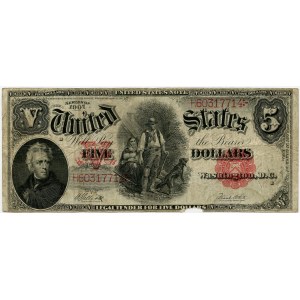 USA, 5 dolarów 1907, Speelman & White