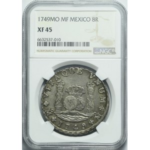 Meksyk, Ferdynand VI, 8 reali 1749 MF MO