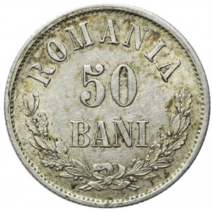 Rumunia, Karol I, 50 bani 1876
