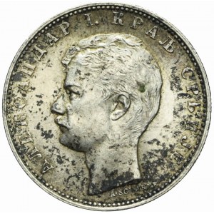 Serbia, Alexander I, 1 dinar 1897