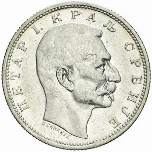 Serbien, Peter I., 1 Dinar 1912