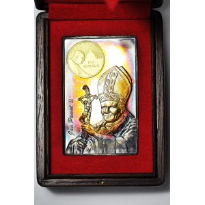 COLLECTION bar 5 oz. Ag 999, mintage of 500 pcs, St. John Paul II