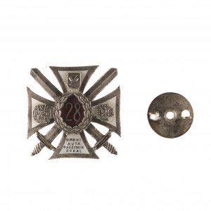 Odznak 28. pěšího pluku, důstojnický odznak