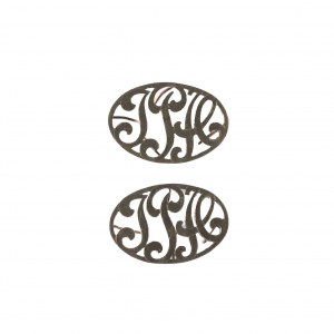 Pair of badges of the Cracow Chamber of Industry and Commerce, interwar period