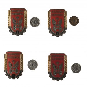 Badge Model Driver wz. 53 State Mint - Set of 4 pieces 1st, 2nd, 3rd class and without degree