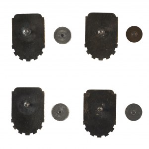 Odznak vzorného řidiče wz. 53 Státní mincovna - sada 4 kusů 1., 2., 3. třídy a bez hodnosti