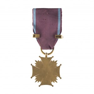 Złoty Krzyż Zasługi PRL z okuciem za powtórne nadanie