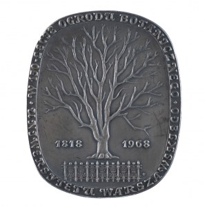 Medal Pamiątka 150 - lecia Ogrodu Botanicznego Uniwersytetu Warszawskiego 1968