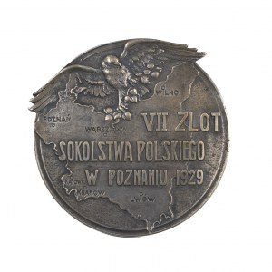 Medalion VII ZLOT SOKOLSTWA POLSKIEGO W POZNANIU 1929