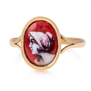 Ring, Denanot, France, Limoges, early 20th century.