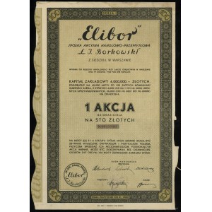 Polen, 1 Aktie für 100 Zloty, 1934, Warschau