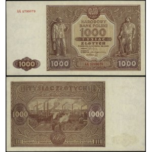 Poľsko, 1 000 zlotých, 15.01.1946
