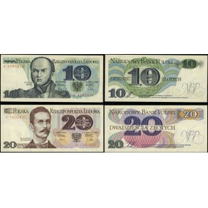 Poland, set: 10 and 20 zloty, 1.06.1982