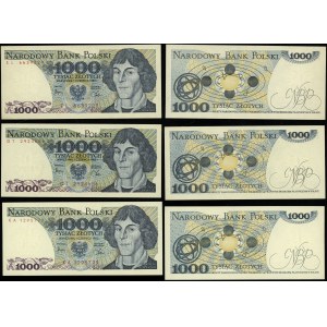 Poland, set: 3 x 1,000 zlotys, 1.06.1982