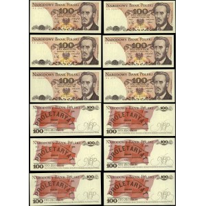 Poland, set: 12 x 100 zloty, 1.12.1988