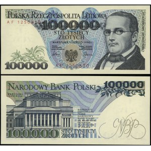 Poland, 100,000 zloty, 1.02.1990