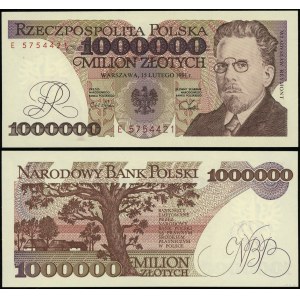 Polska, 1.000.000 złotych, 15.02.1991