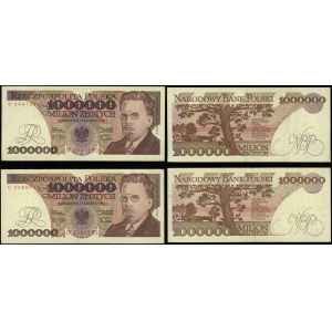 Polska, zestaw: 2 x 1.000.000 złotych, 15.02.1991