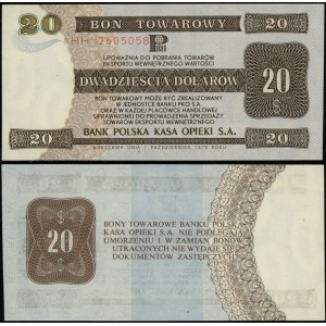 Polska, bon na 20 dolarów, 1.10.1979