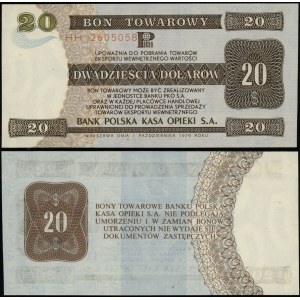 Polen, 20 USD Gutschein, 1.10.1979