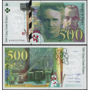 Francie, 500 franků, 1995