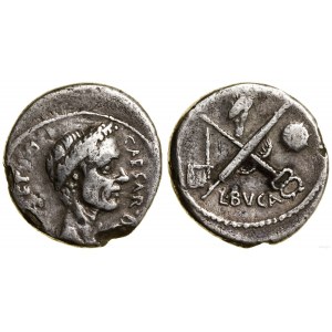 Římská republika, denár, 44 př. n. l., Řím