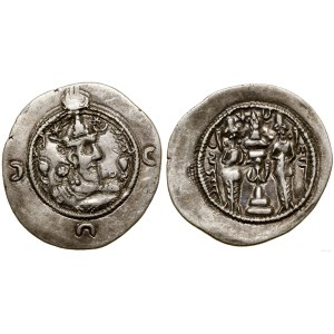Perzia, drachma, 24. rok vlády, mincovňa DA (Darab)