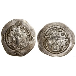 Perzia, drachma, 12. rok vlády, mincovňa WH (Veh-Ardashir)