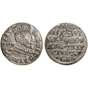 Polska, trojak, 1593, Ryga