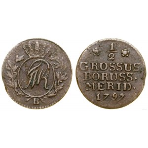 Polska, 1/2 grosza, 1797 B, Wrocław